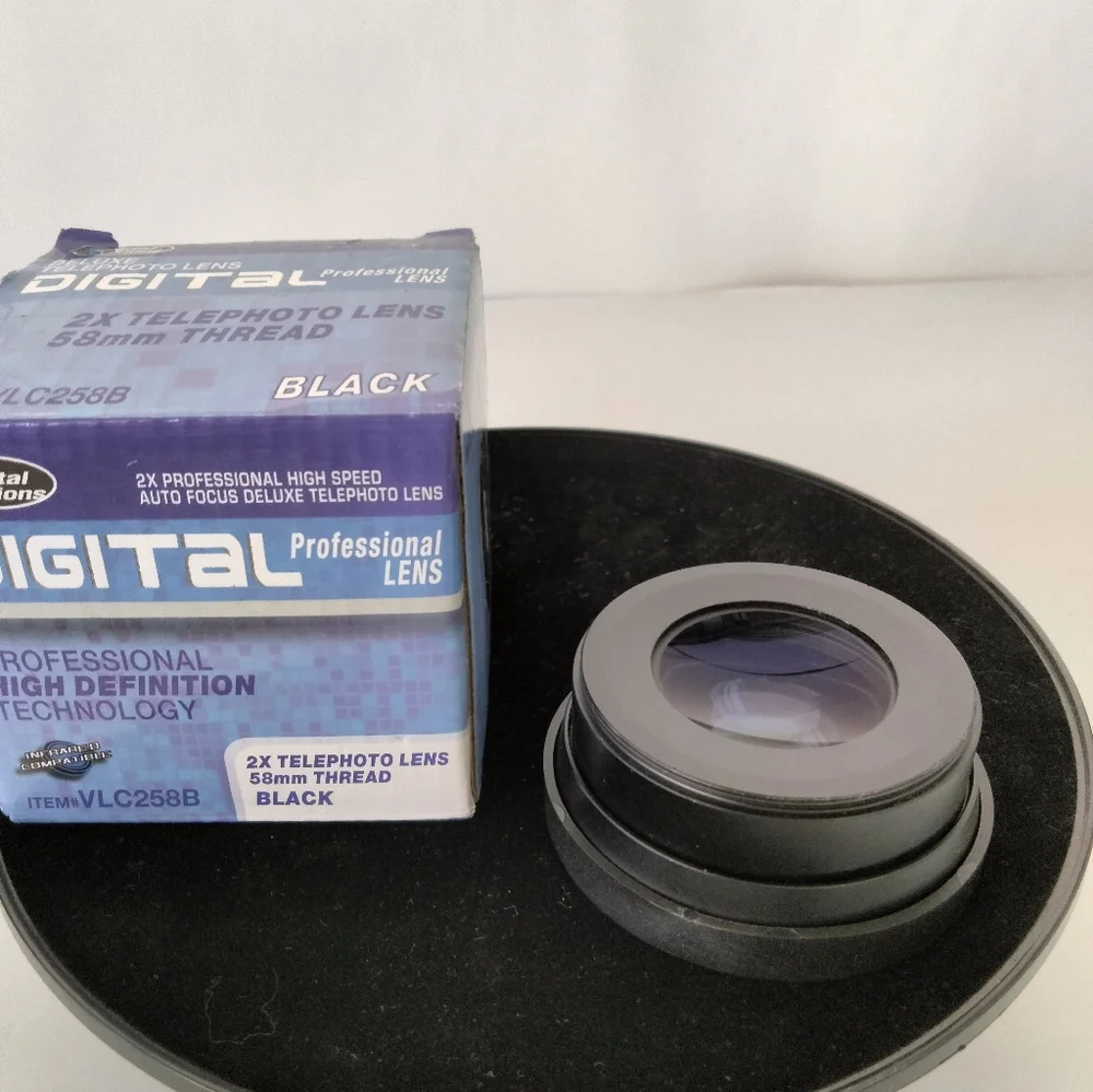Digital Visions 2X Telephoto 58mm Thread VLC258B Lens Japan Optics Day Nite